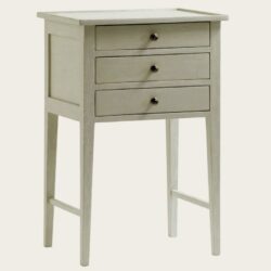 BEDSIDE TABLE WITH THREE DRAWERS
