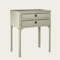 BEDSIDE TABLE WITH TWO DRAWERS LARGE