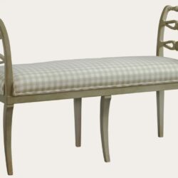 BENCH WITH CARVING ON SIDE RAILS