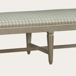 BENCH WITH FLUTED SQUARE LEGS