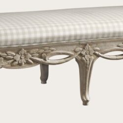 BENCH WITH GUSTAVIAN SWAGS CARVING