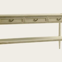 CONSOLE WITH THREE DRAWERS & BOTTOM SHELF