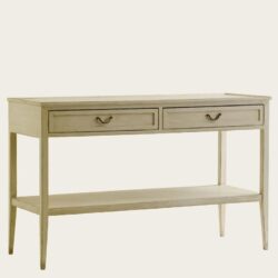 CONSOLE WITH TWO DRAWERS & BOTTOM SHELF