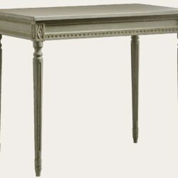 RECTANGLE TABLE WITH CARVING & WOOD TOP