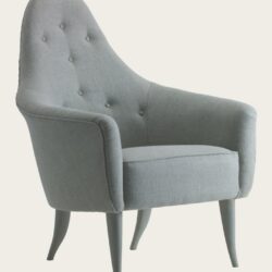 ARMCHAIR WITH CURVED BACK
