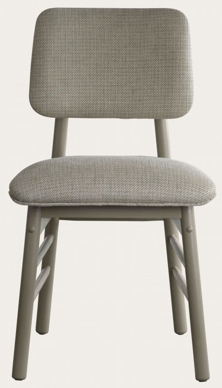 CHAIR WITH SQUARE UPHOLSTERED BACK