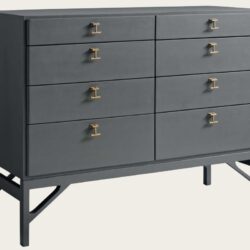 CHEST WITH EIGHT DRAWERS & T-BAR HANDLES