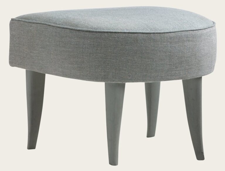 FOOTSTOOL FOR ARMCHAIR WITH CURVED BACK