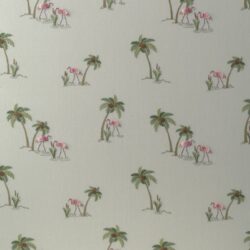 FLAMINGOS ON SEAFOAM