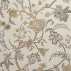 TREE OF LIFE WITH FLOWER & FERN IN OCHRE