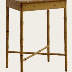 FAUX BAMBOO SIDE TABLE